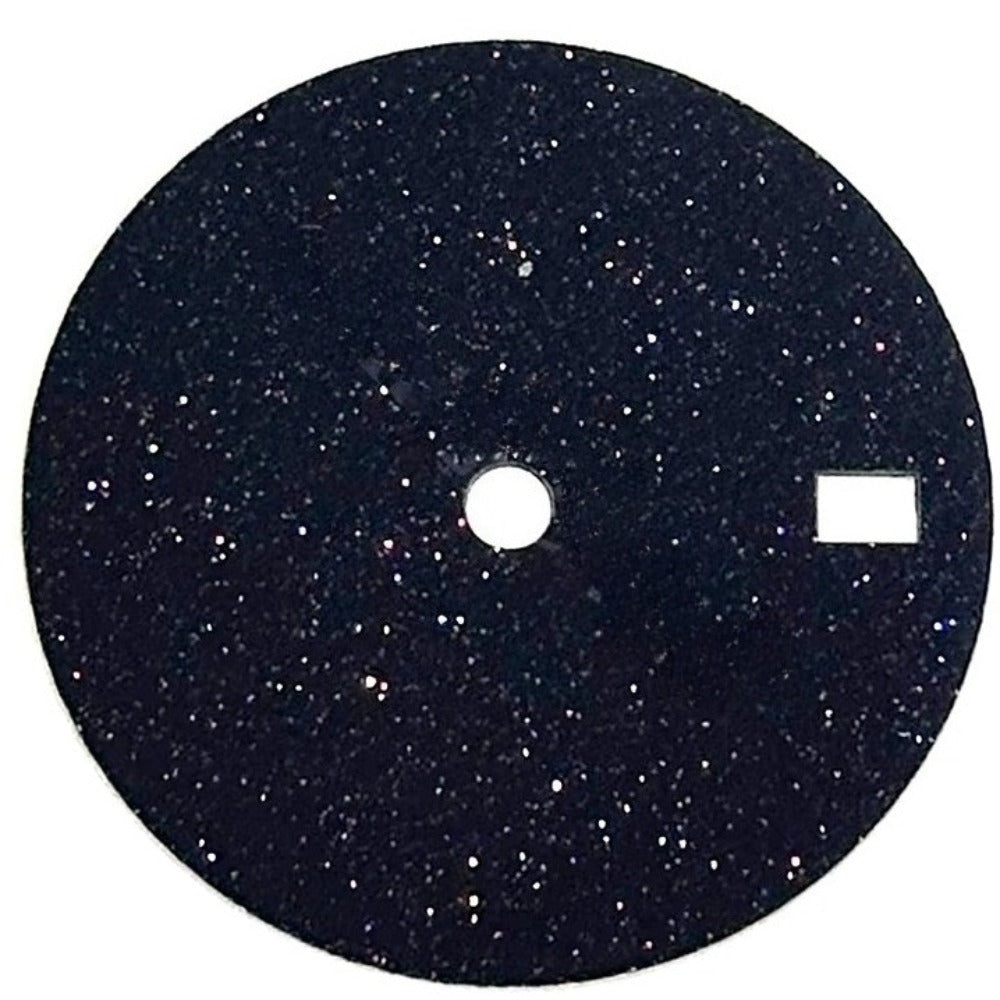 28.5mm Black Babysbreath Steel+Stone Modified Watch Dial For NH35 Movement