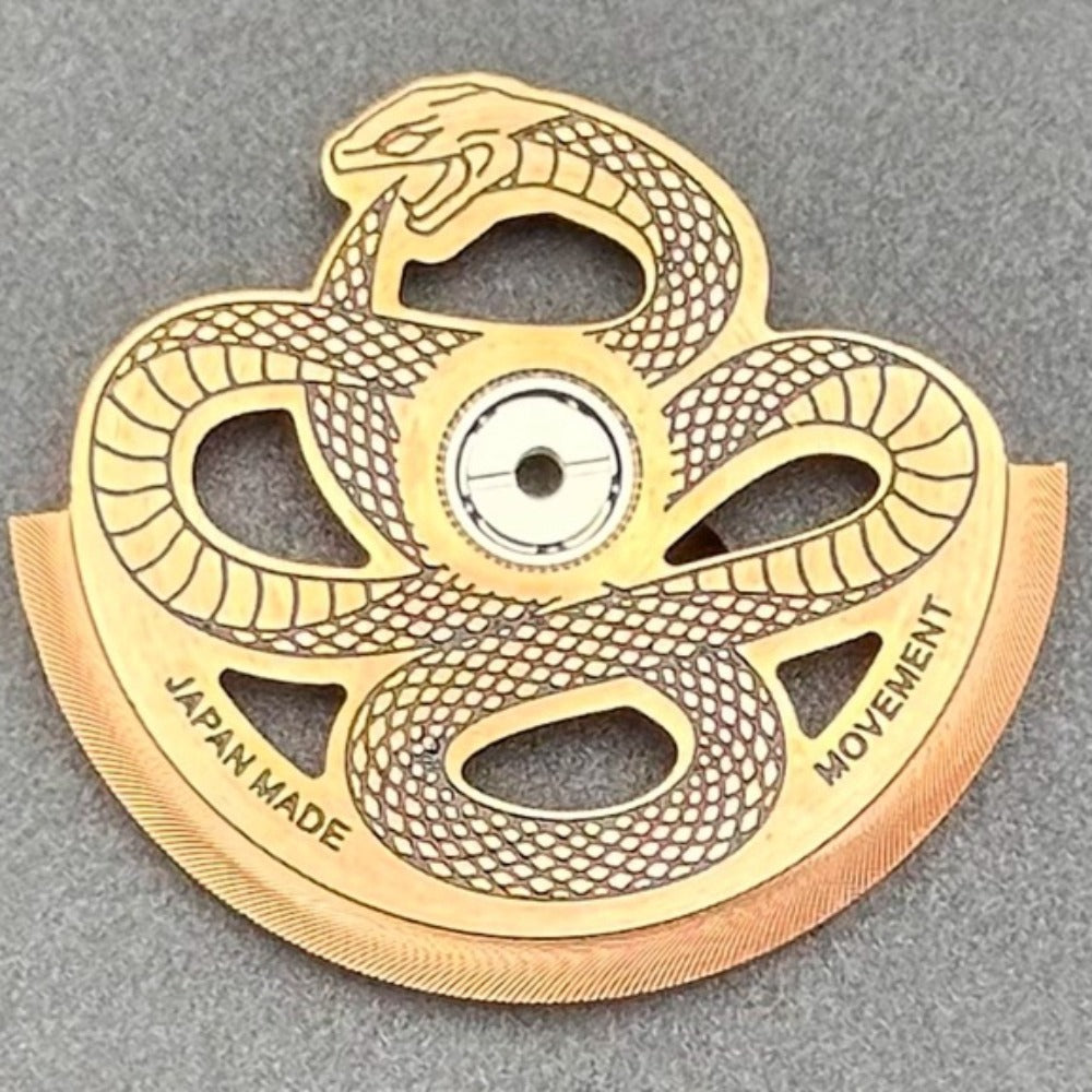 Modified Rose Golden Hollow Snake Rotor Oscillating Weight for NH35 NH36