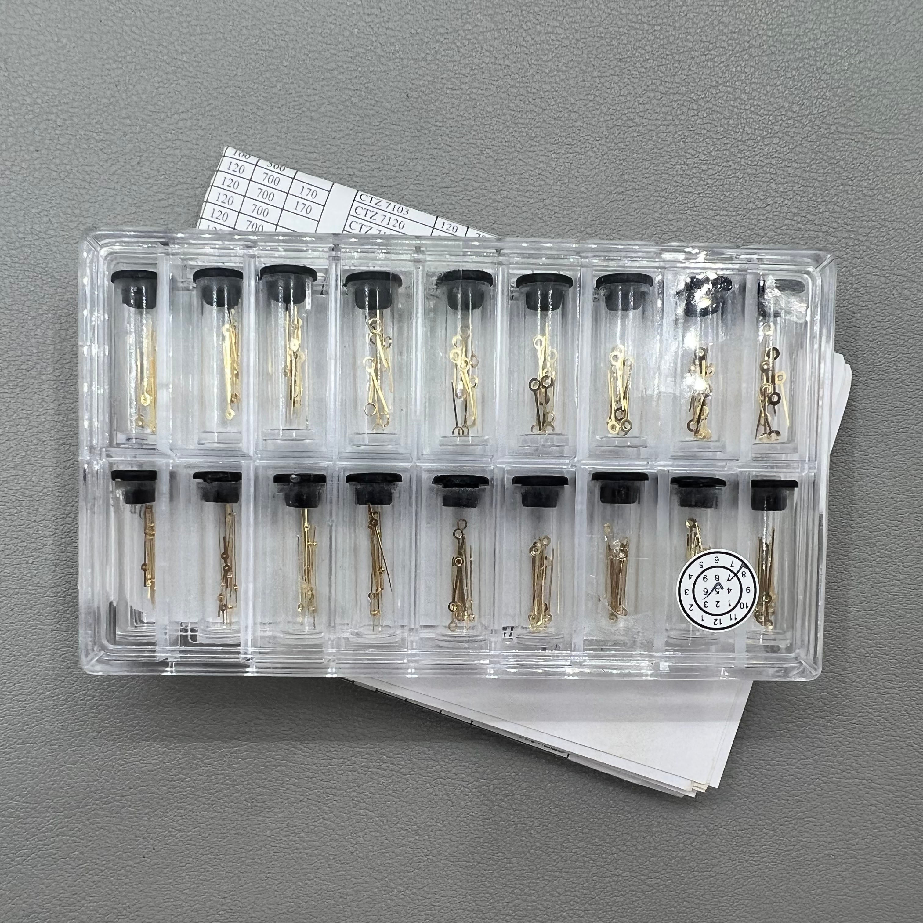 Assortment 18 Sizes/Set Golden Watch Hands Hour /Minute /Second Hands