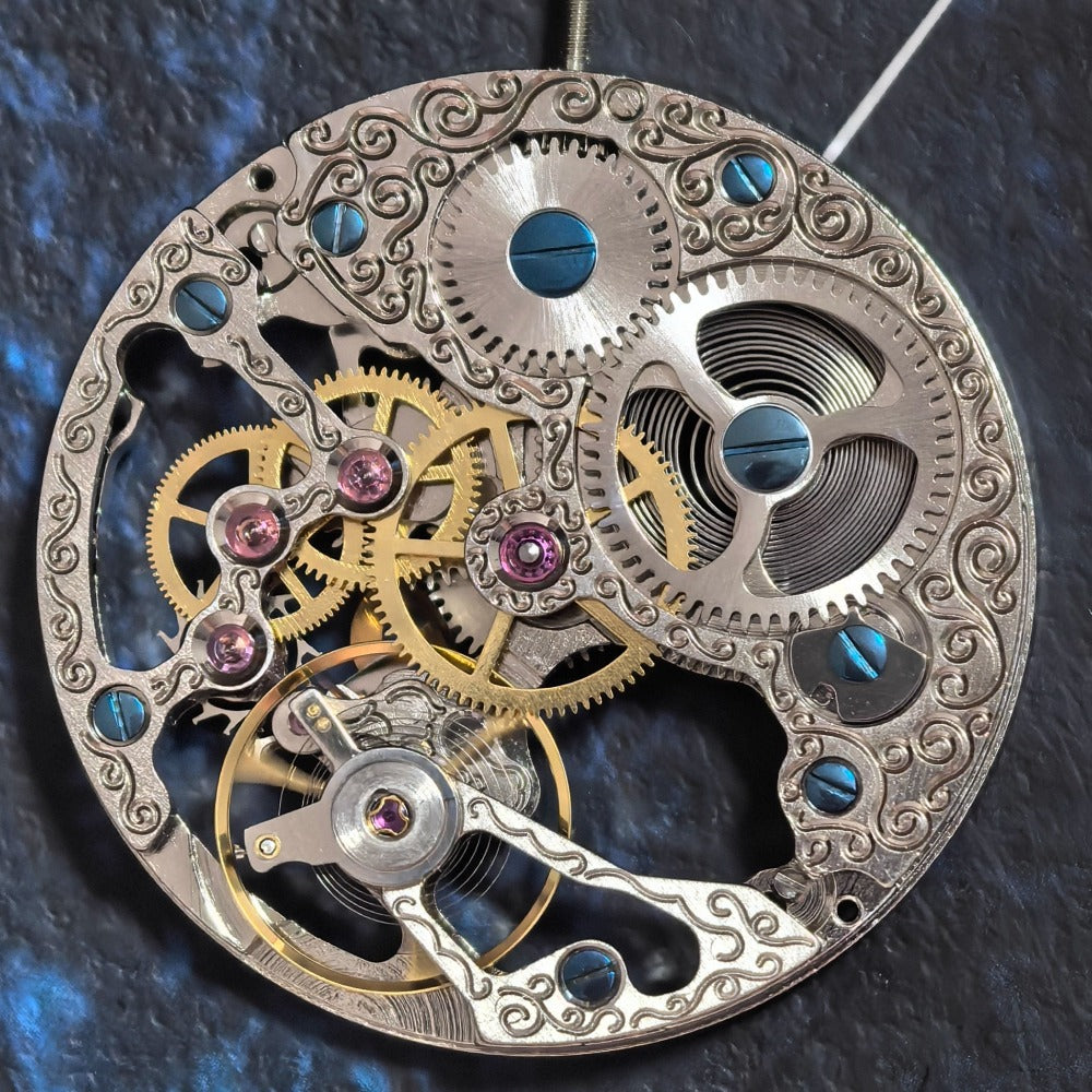 China Made 6498 Silver Manual Mechanical Movement 2 Hands With Small Second