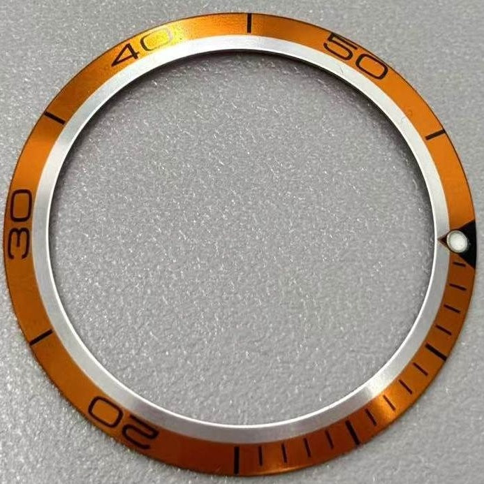 38mm Orange Aluminium Alloy Watch Bezel Insert for Omega Seamaster 600