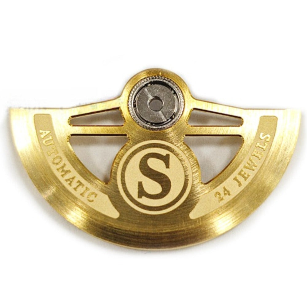 Golden Bilateral Symmetrical Hollow Carved Oscillating Weight for NH35 NH36