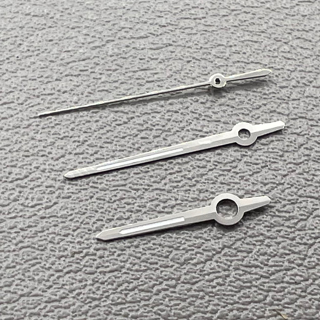 2 Sets/Pack Silver Trim Green Luminous Hands for ETA 2892 2846 2836 2824