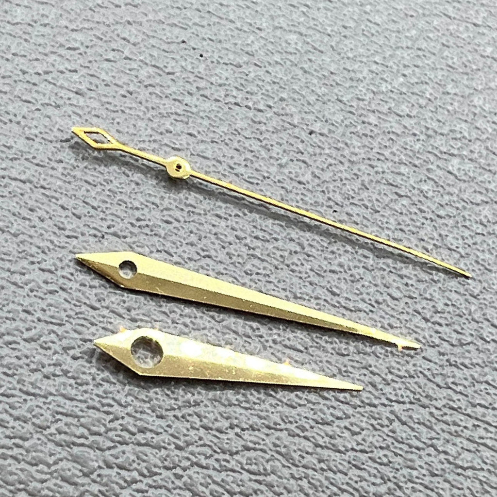 2 Sets Golden Rhombus Tail No Lume Watch Hands for NH35/36 NH38 NH72 NH70