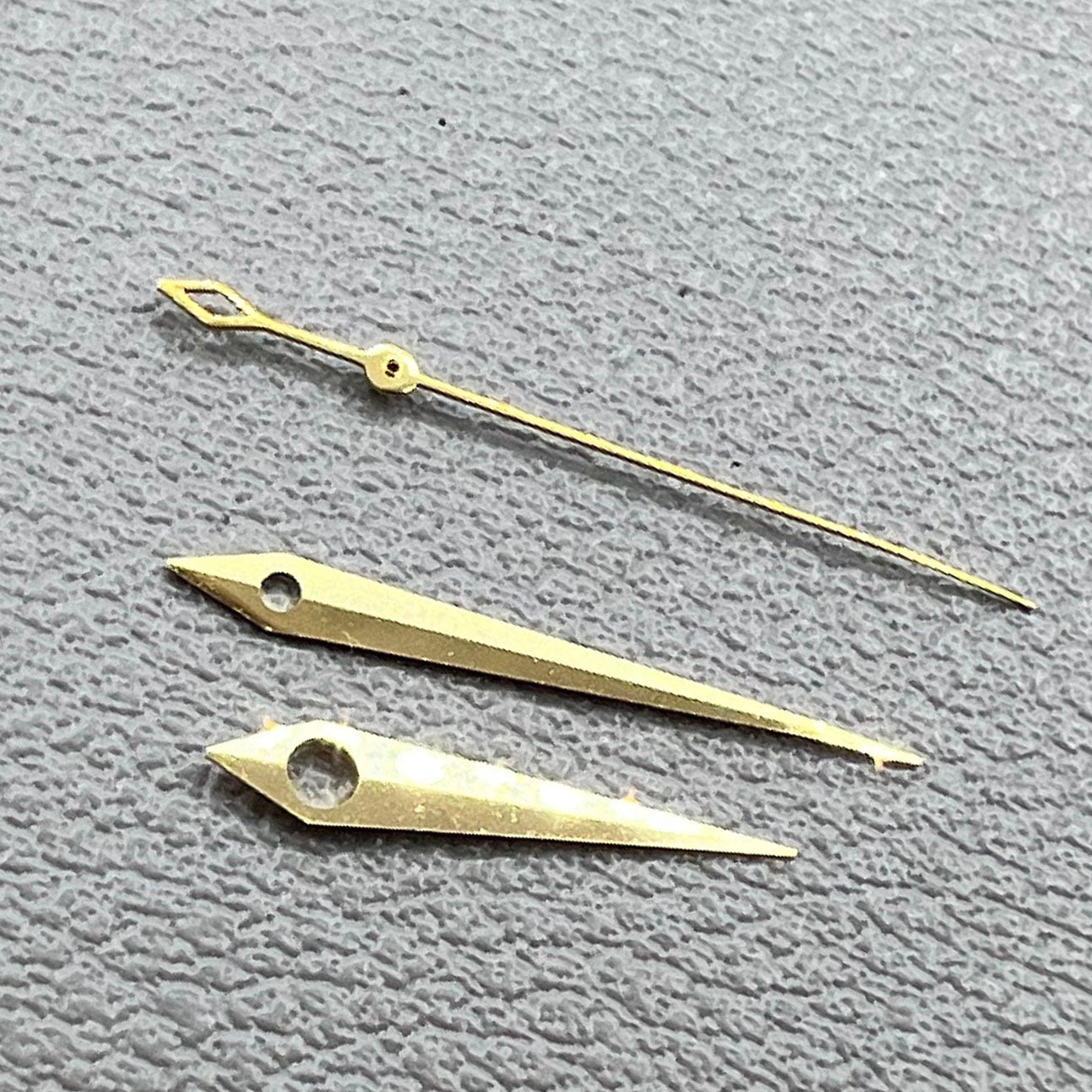 2 Sets Golden Rhombus Tail No Lume Watch Hands for NH35/36 NH38 NH72 NH70