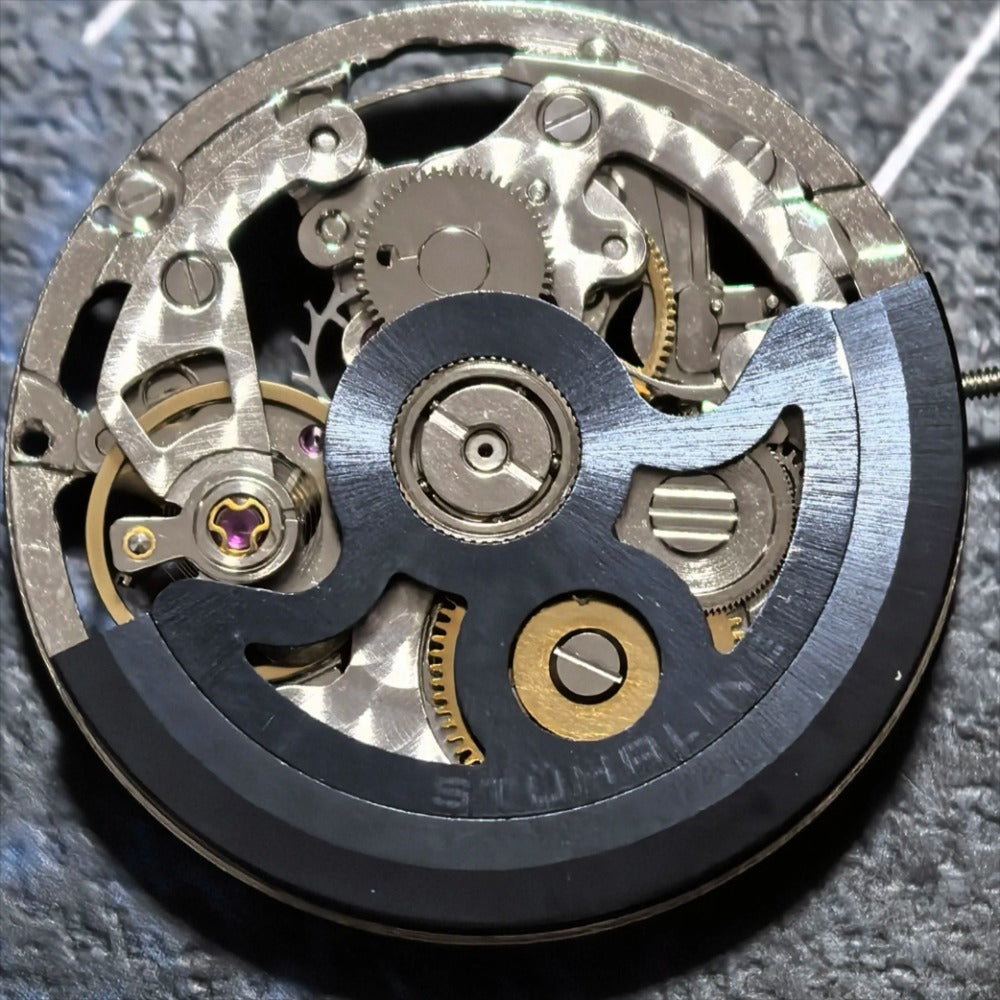China Made Hollow Hangzhou 2189 Automatic Mechanical Black Rotor 3 Hands