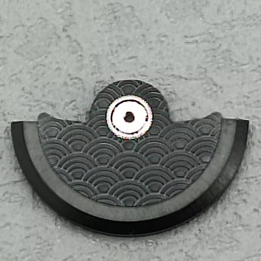 Black Waved Rotor Oscillating Weight for NH34 NH35 NH36 NH38 Movement