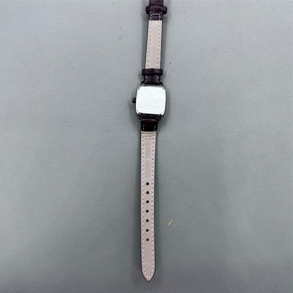 33mm Dandong Manual Mechanical Watch Golden Dial Golden Square Case 17 Jews