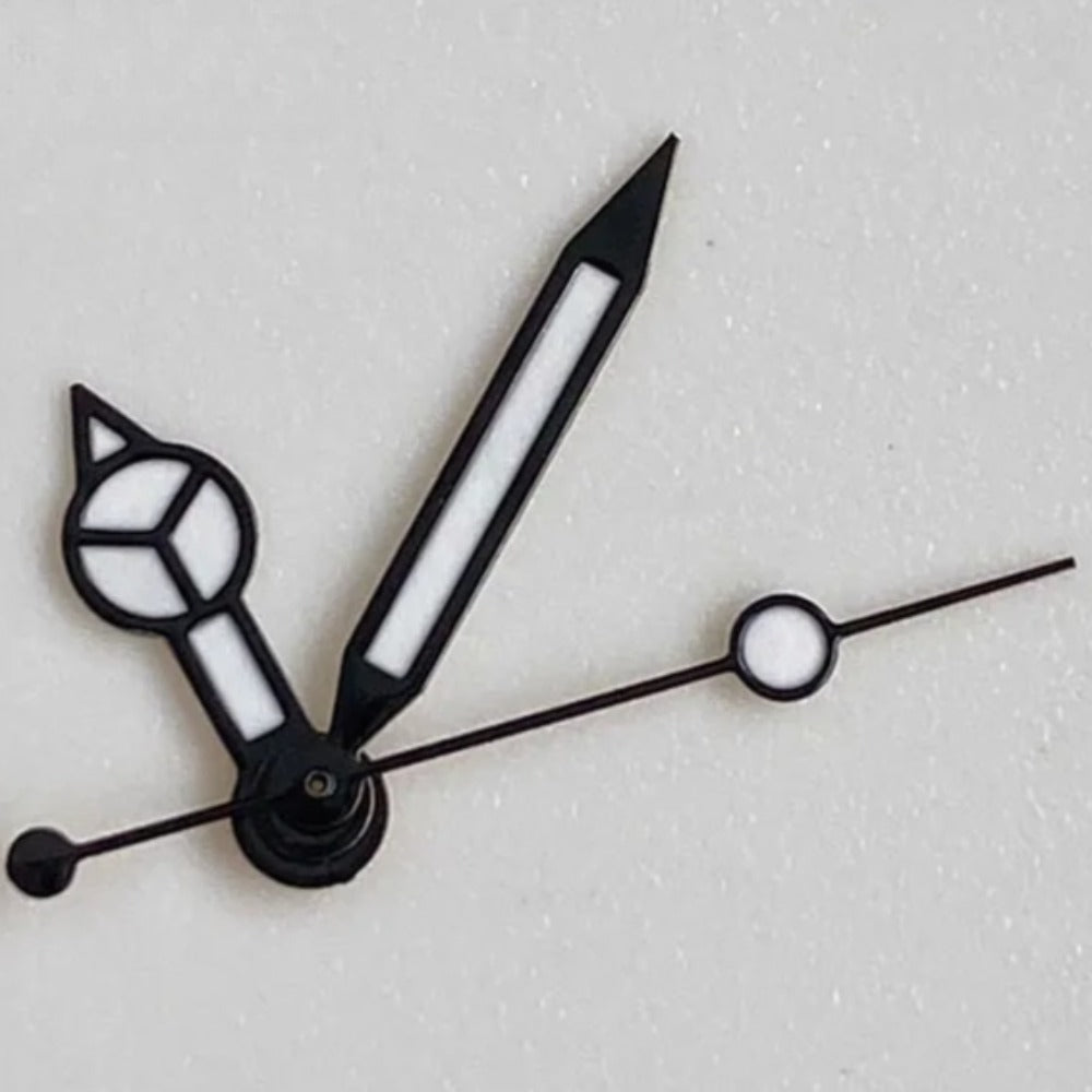 Black Trim 8mmx12mmx12.5mm Green Lume Hands Set for NH34 NH35 NH36 NH38 NH39