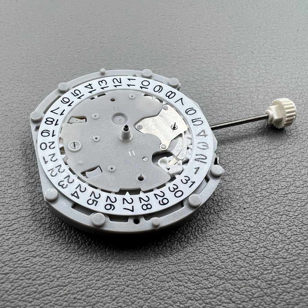 2 PIECES Sunon PE70 Quartz Watch Movement 3 Hands with 3 Eyes Date@3
