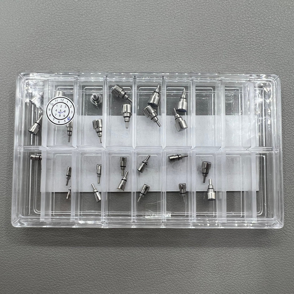 26X Classical Stainless Steel Chronograph Button Watch Pusher Screw In Type