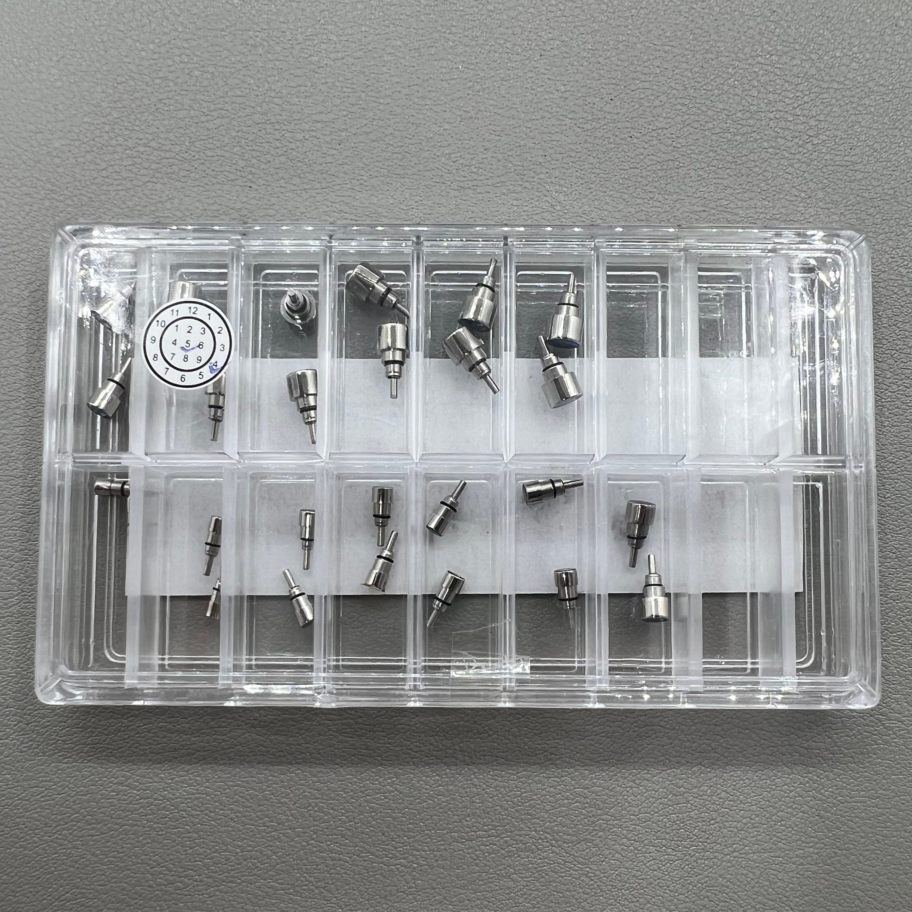 26X Classical Stainless Steel Chronograph Button Watch Pusher Screw In Type