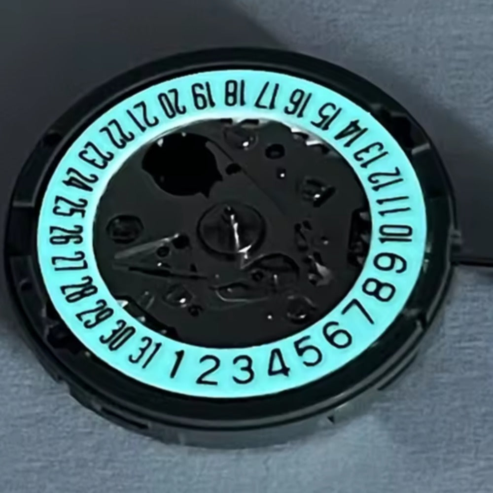 Japan Made NH35 Mechanical C3 Modified Blue Luminous Date At 6 White Disk