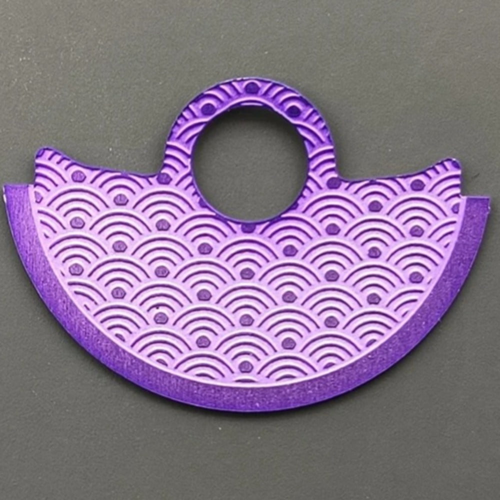 Purple Waved Rotor Oscillating Weight Overlay Fit for NH35 NH36 7S26 4R35
