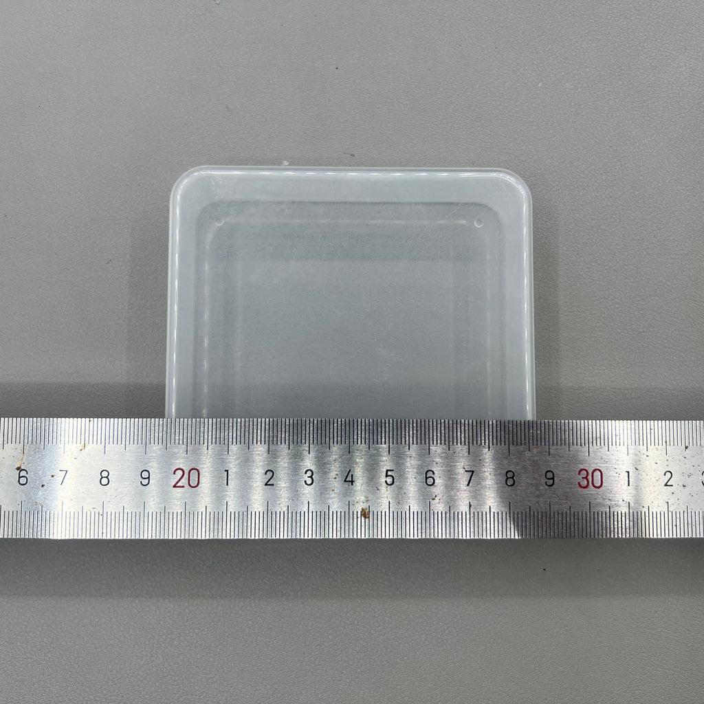 10X Square Toolbox Box Container Storage Case Hinged Lid (2.8x9.5x9.5cm)