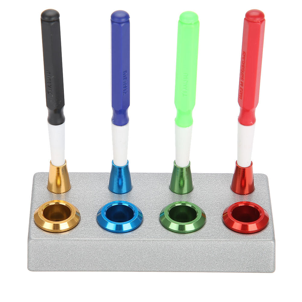 Portable Watch Oiler Kit 4 Oil Cup 4 Oil Pen Movement Oiling Pen Watch Repairing
