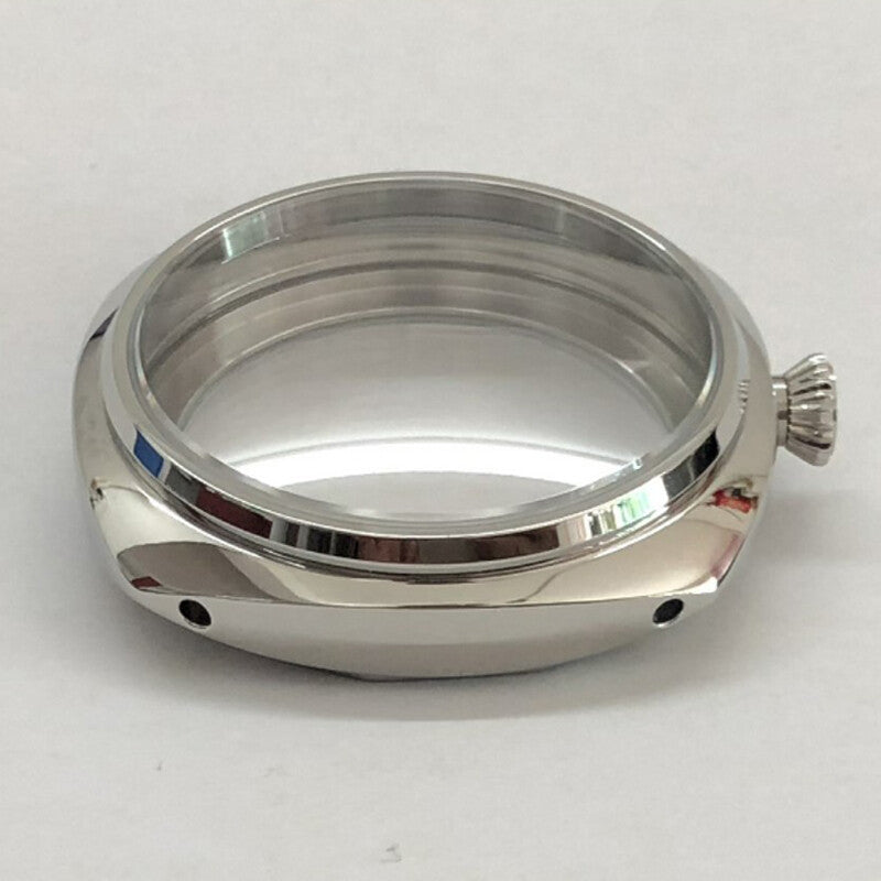 45mm Sapphire Glass Watch Case 316L Steel for Movement ETA 6497 6498 ST3600 3621