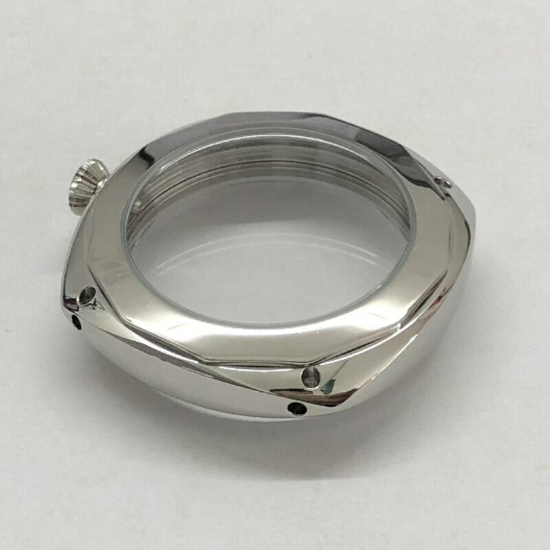 45mm Sapphire Glass Watch Case 316L Steel for Movement ETA 6497 6498 ST3600 3621